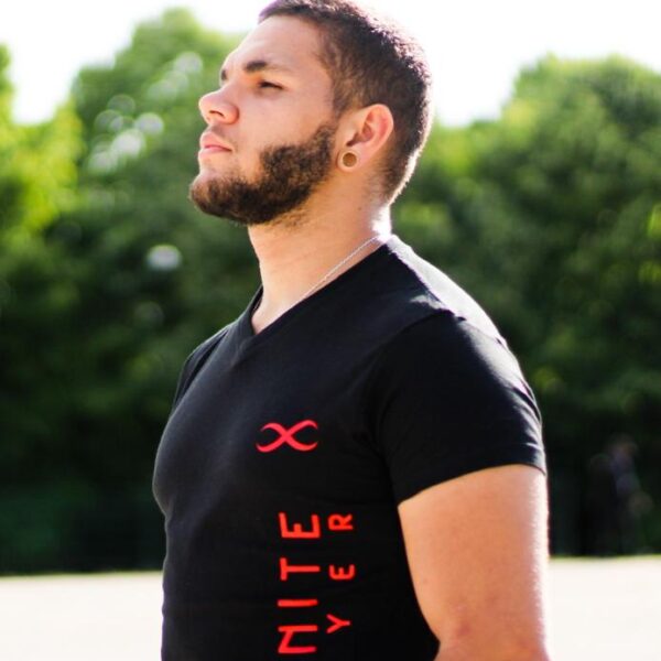 T-shirt Infinite Player Noir/Rouge