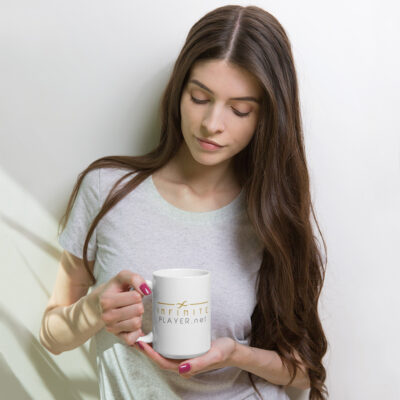 Mug Blanc Brillant Infinite Player – Image 3